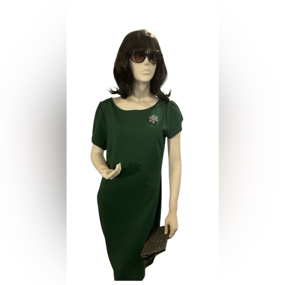Loft Green Shift Dress - Picture 1 of 3
